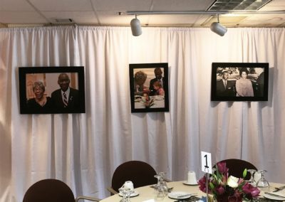 Single Layer Pipe and Drape White